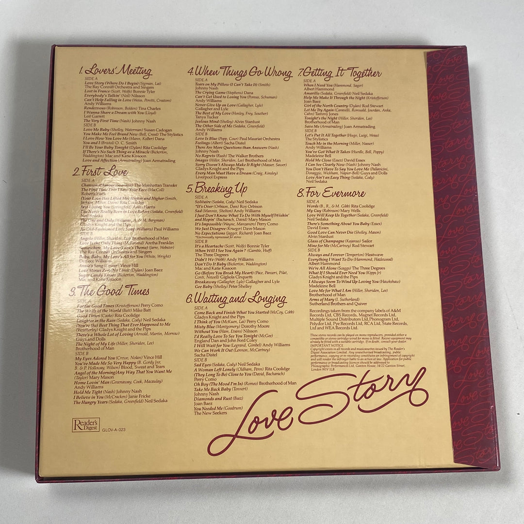 Retro CD-box Love Story från Reader’s Digest