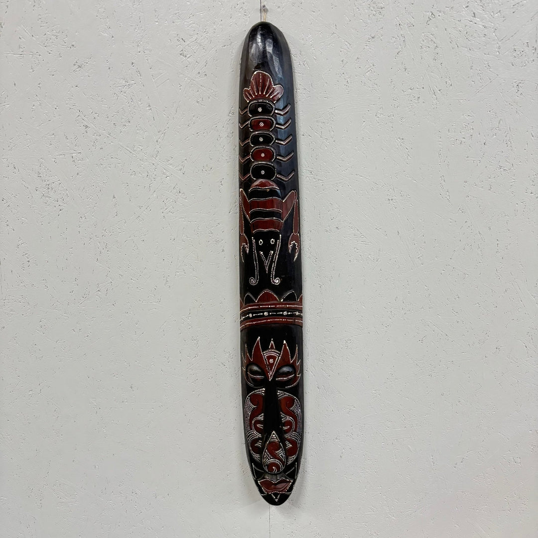 Svart Tribal Mask Dekorativ Väggkonst - Homy Secondhand Online