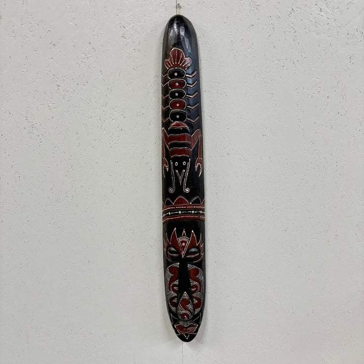 Svart Tribal Mask Dekorativ Väggkonst - Homy Secondhand Online