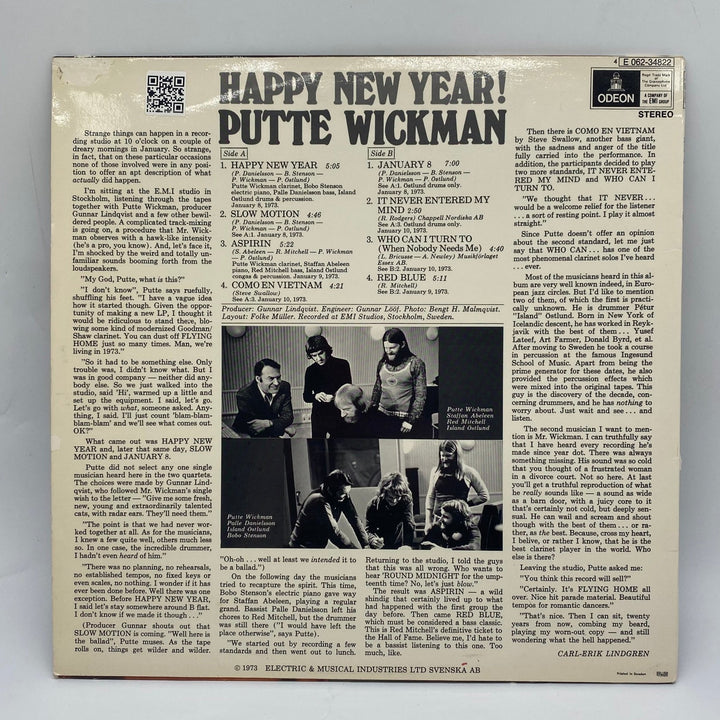 Putte Wickman "Happy New Year" Vinylskiva - Homy Secondhand Online