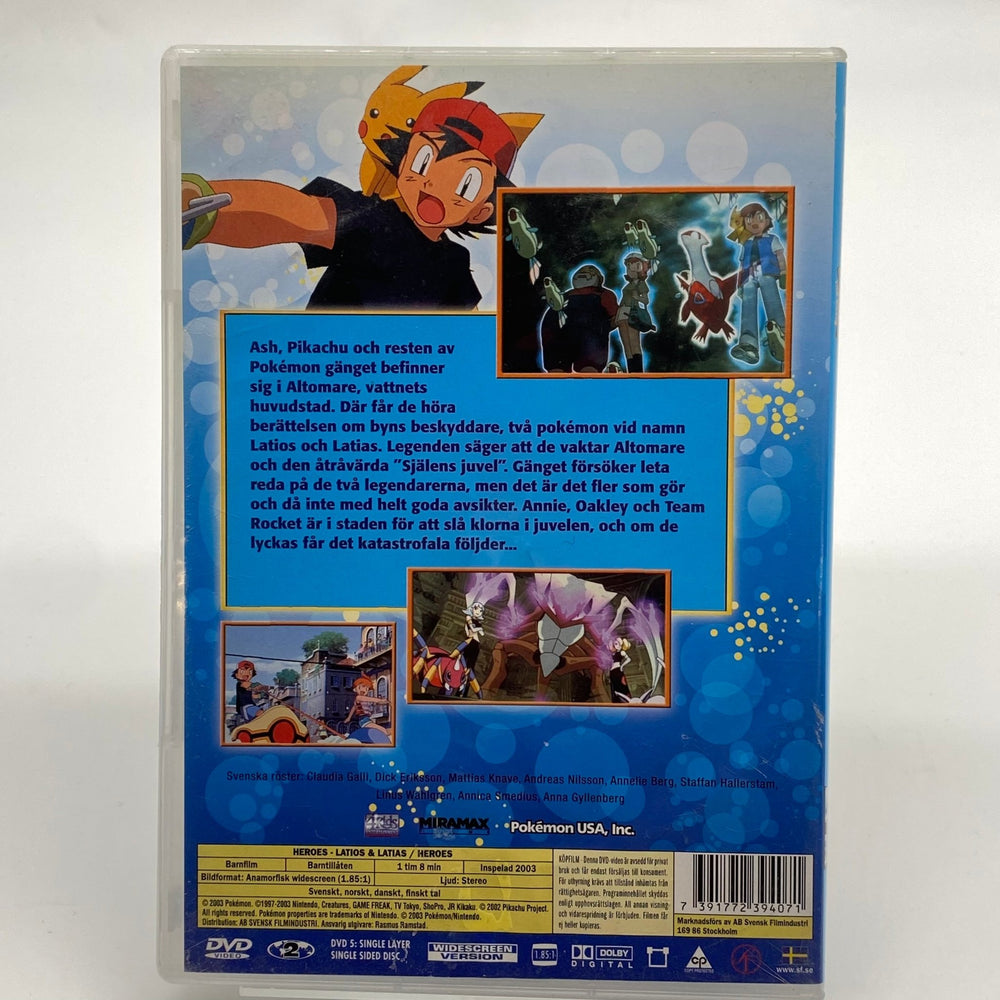 Pokémon Hjältar Latios och Latias DVD Film - Homy Secondhand Online