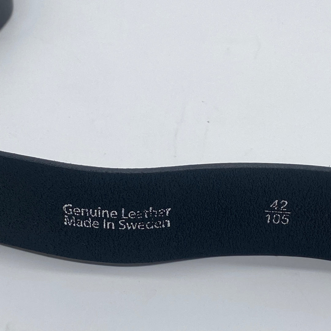 Klassiskt svenskt läderbälte i utmärkt skick
