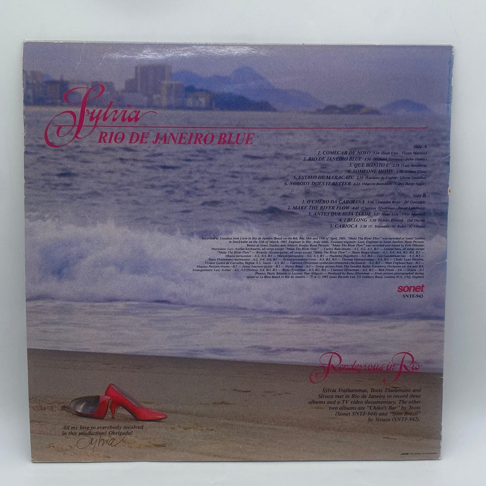 Sylvia Rio de Janeiro Blue vinylskiva 1980 - tal - Homy Secondhand Online