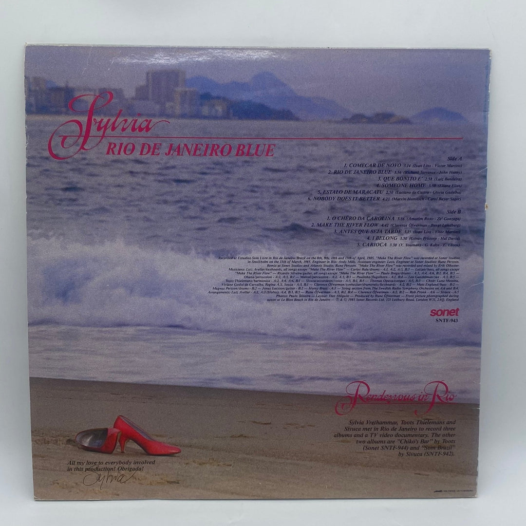 Sylvia Rio de Janeiro Blue vinylskiva 1980 - tal - Homy Secondhand Online