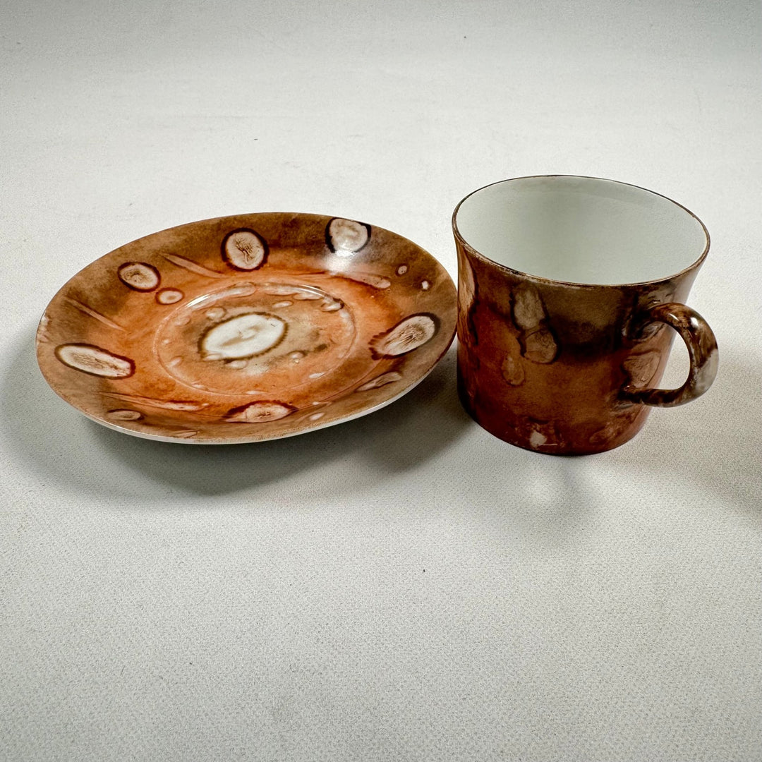 Sats med Kaffeservis i Porslin med Rustik Design - Homy Secondhand Online