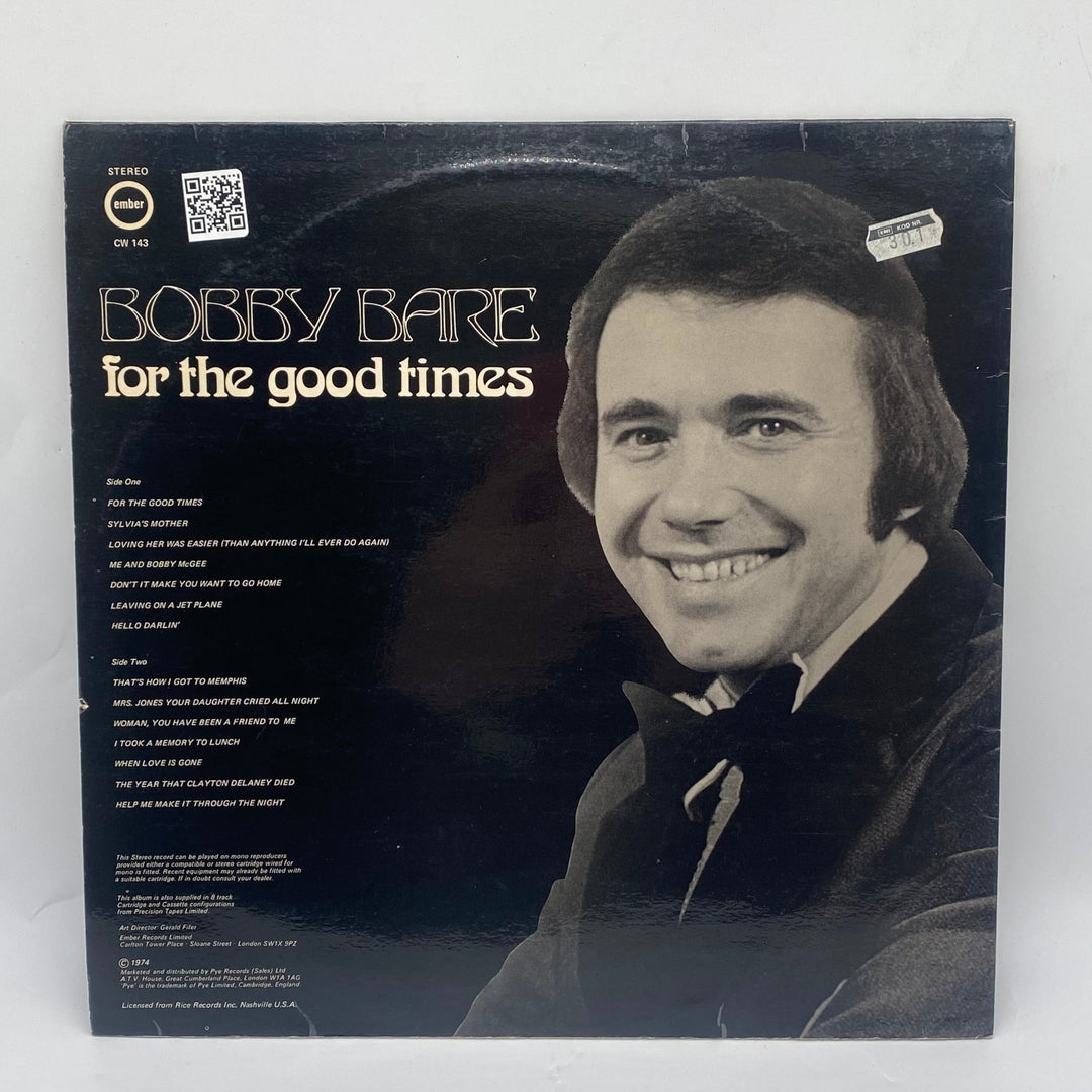 Bobby Bare Vinylskiva – For the Good Times - Homy Secondhand Online
