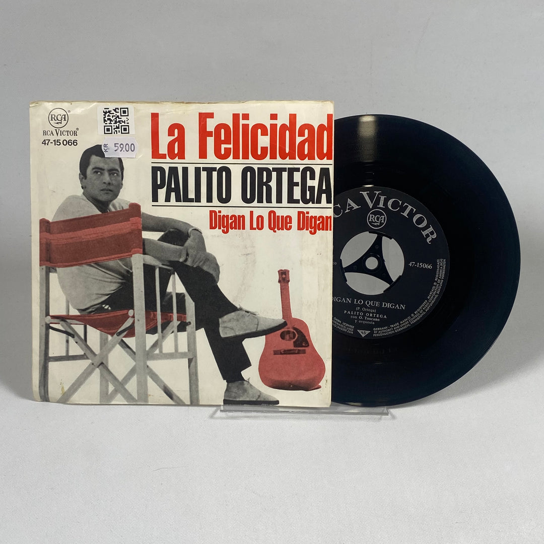 Retro Vinylsingel La Felicidad Palito Ortega