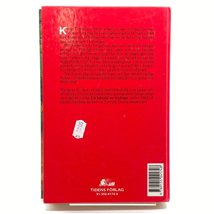 Margaret Yorke En Känsla av Fruktan Bok - Homy Secondhand Online