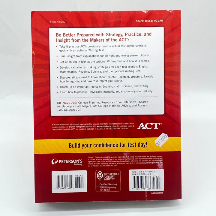 The Real ACT Prep Guide 3:e upplagan röd - Homy Secondhand Online