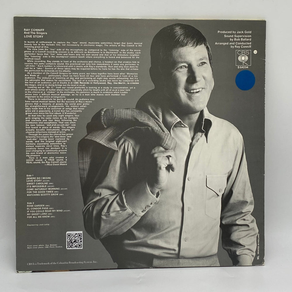 Ray Conniff "Love Story" Vinylskiva – Klassiska Hits - Homy Secondhand Online