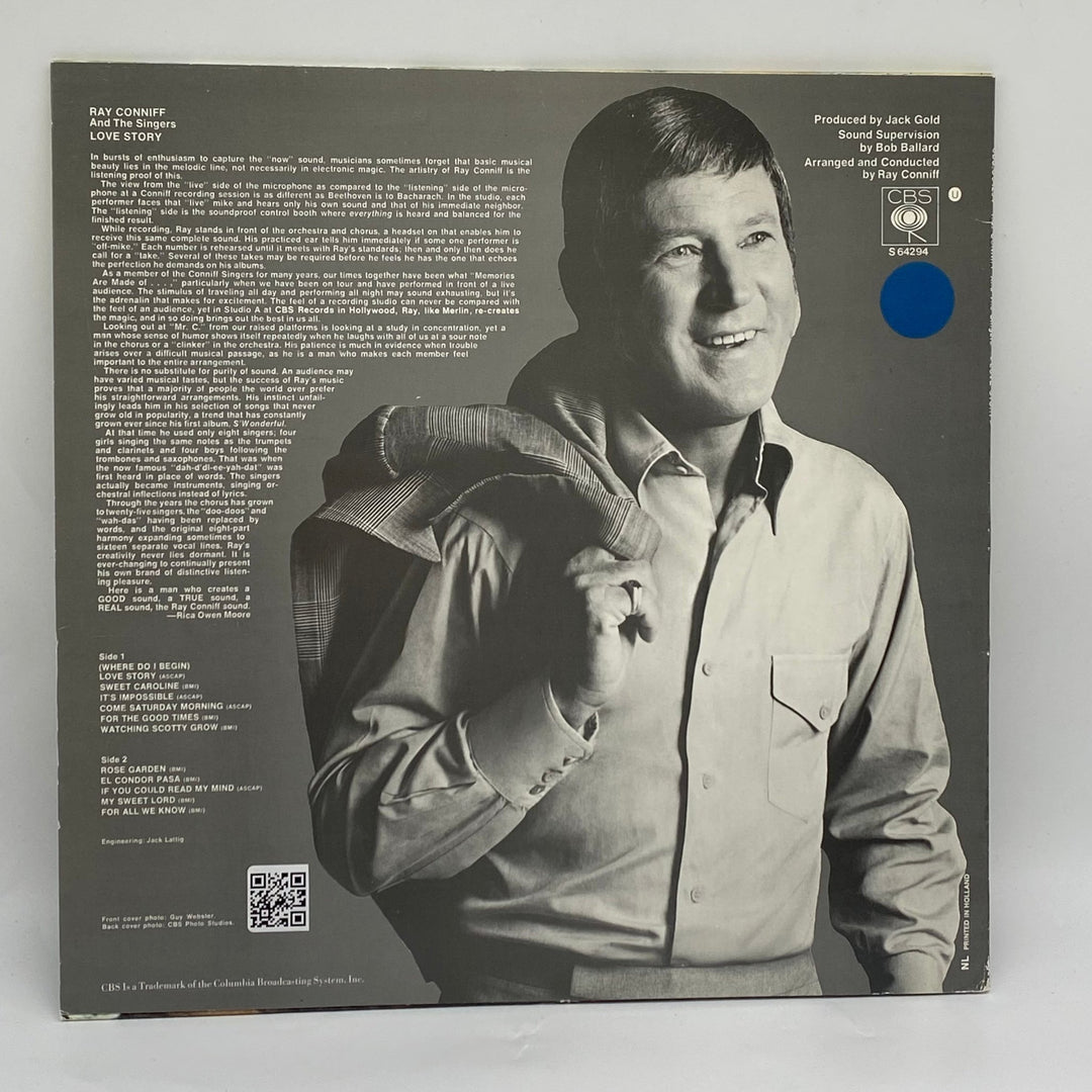 Ray Conniff "Love Story" Vinylskiva – Klassiska Hits - Homy Secondhand Online