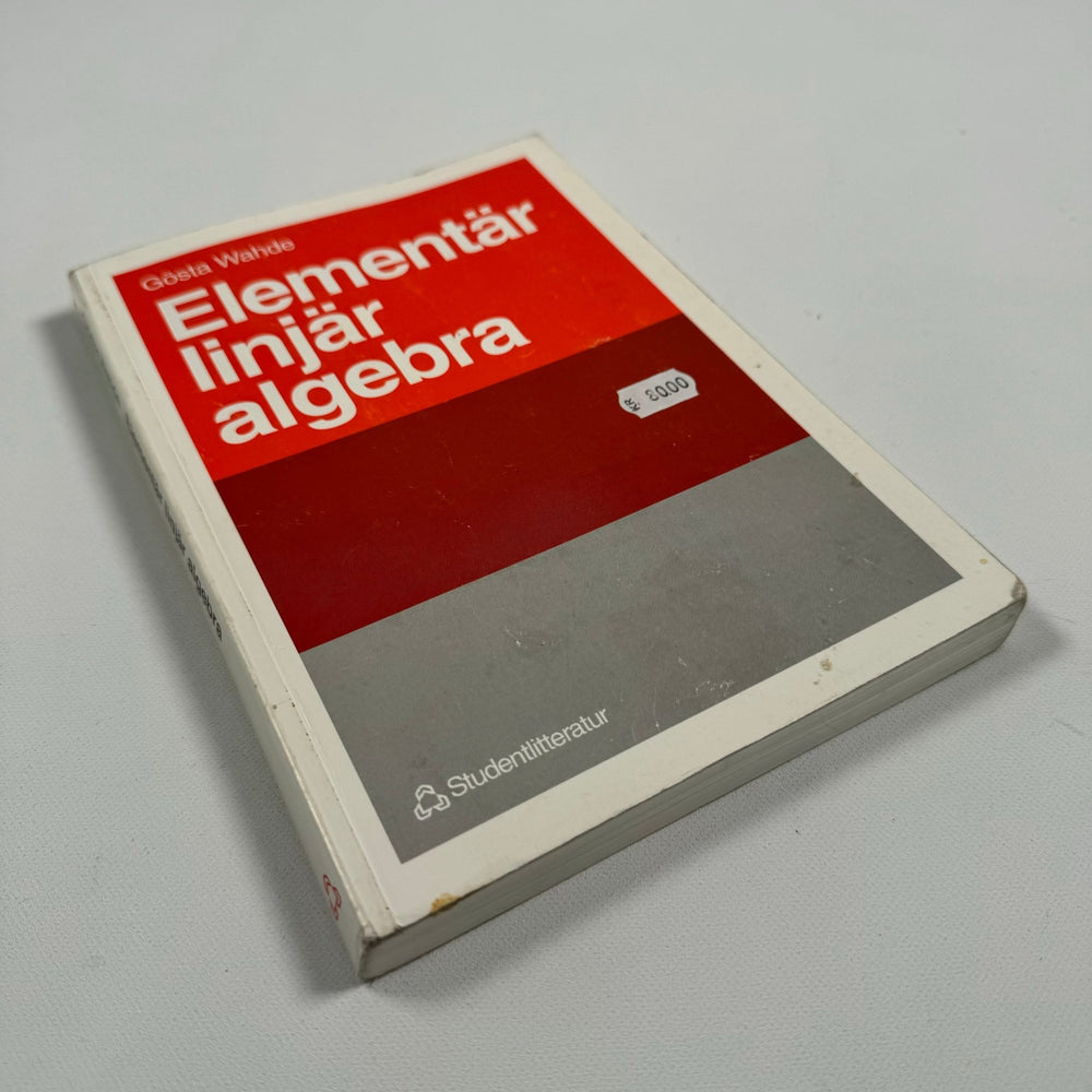 Elementär linjär algebra av Gösta Wahde - Homy Secondhand Online