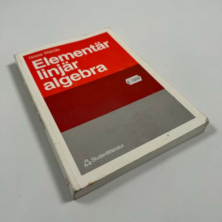 Elementär linjär algebra av Gösta Wahde - Homy Secondhand Online
