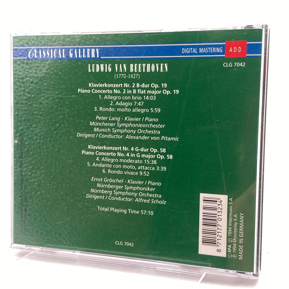 Beethoven Piano Concertos 2 & 4 CD - Homy Secondhand Online
