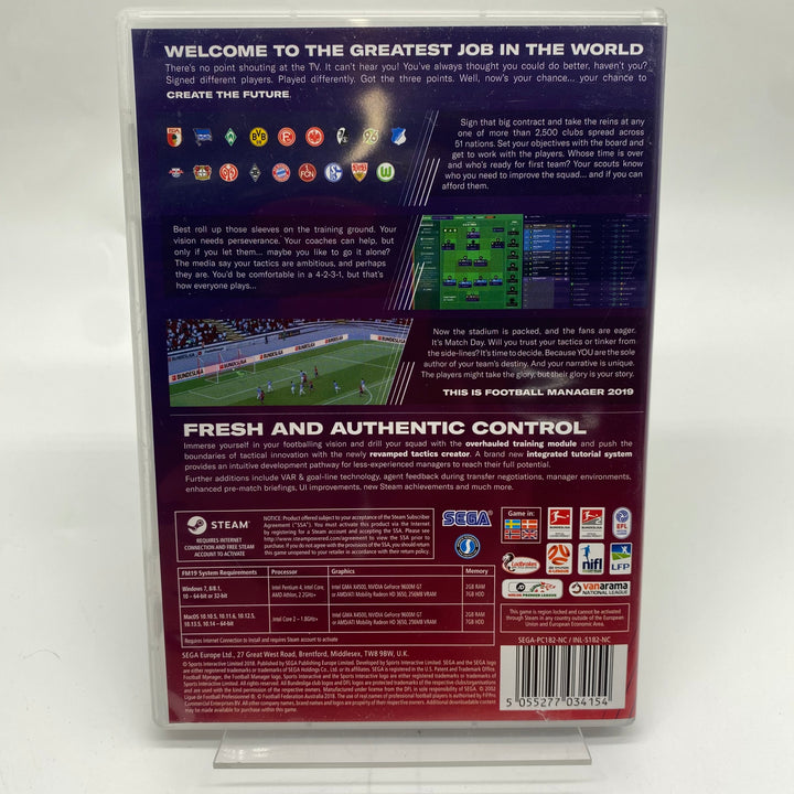 Football Manager 2019 PC-spel från SEGA