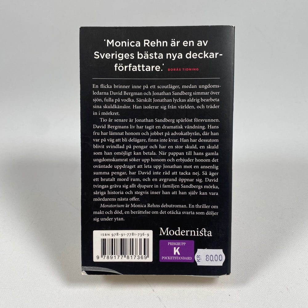 Moratorium av Monica Rehn: Spännande Deckardebut - Homy Secondhand Online