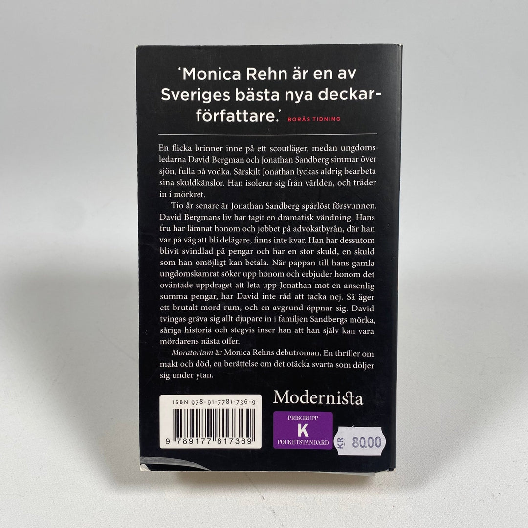 Moratorium av Monica Rehn: Spännande Deckardebut - Homy Secondhand Online