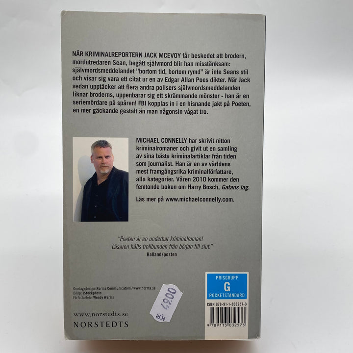 Michael Connelly Poeten thrillerbok Norstedts