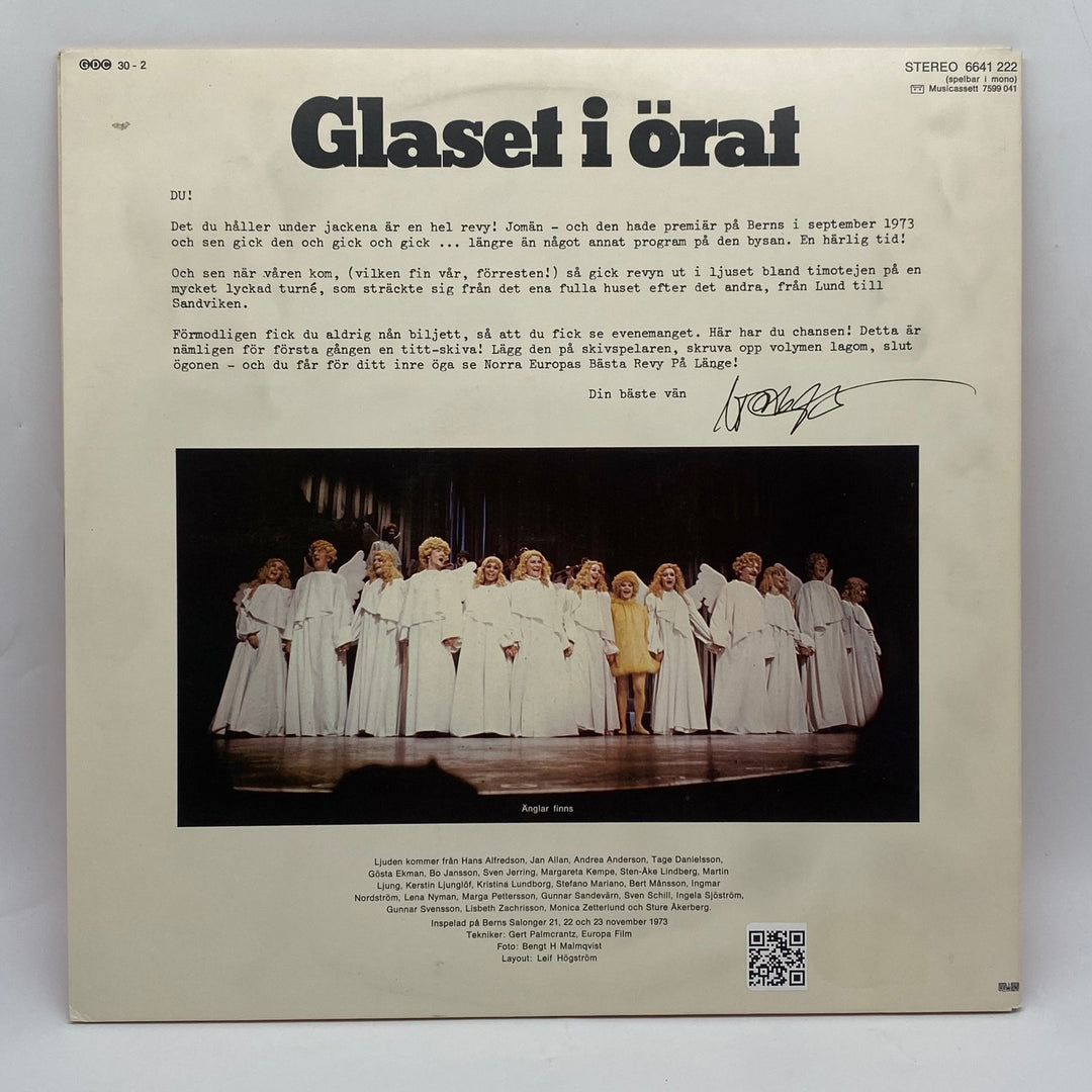 Klassisk Svensk Vinyl: Glasets i Orat, Ords Revy - Homy Secondhand Online