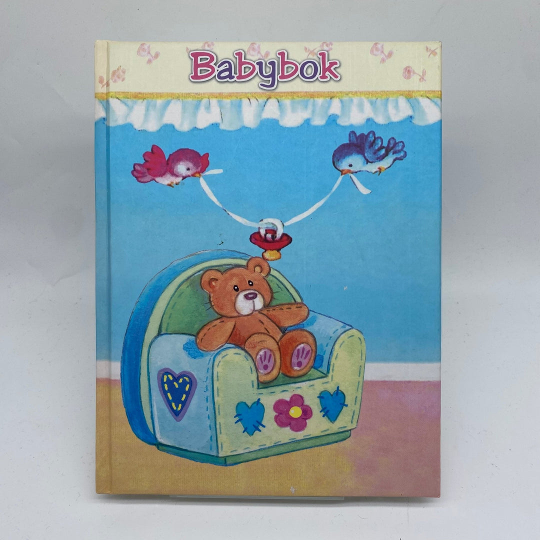 Charmig babybok med nalle och fåglar - Homy Secondhand Online
