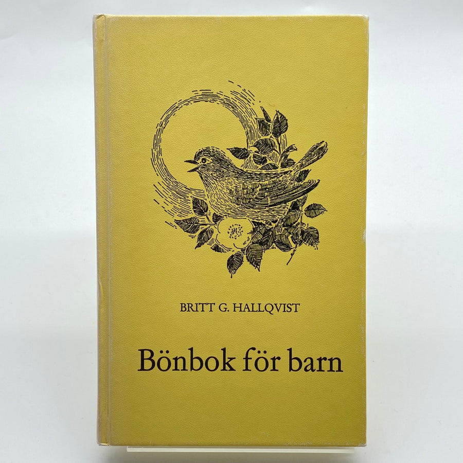 Gul bok Bönbook för barn med fågelmotiv - Homy Secondhand Online