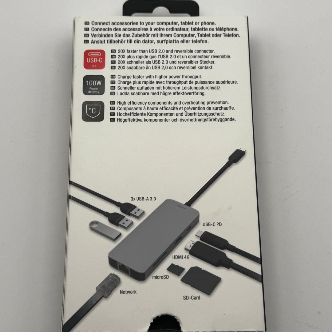 Unisynk 8 - i - 1 USB - C - dockningshub för alla enheter - Homy Secondhand Online