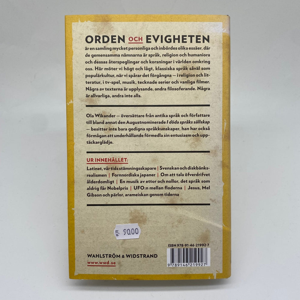 Ola Wikander - Ord och evighet: Funderingar om livet - Homy Secondhand Online