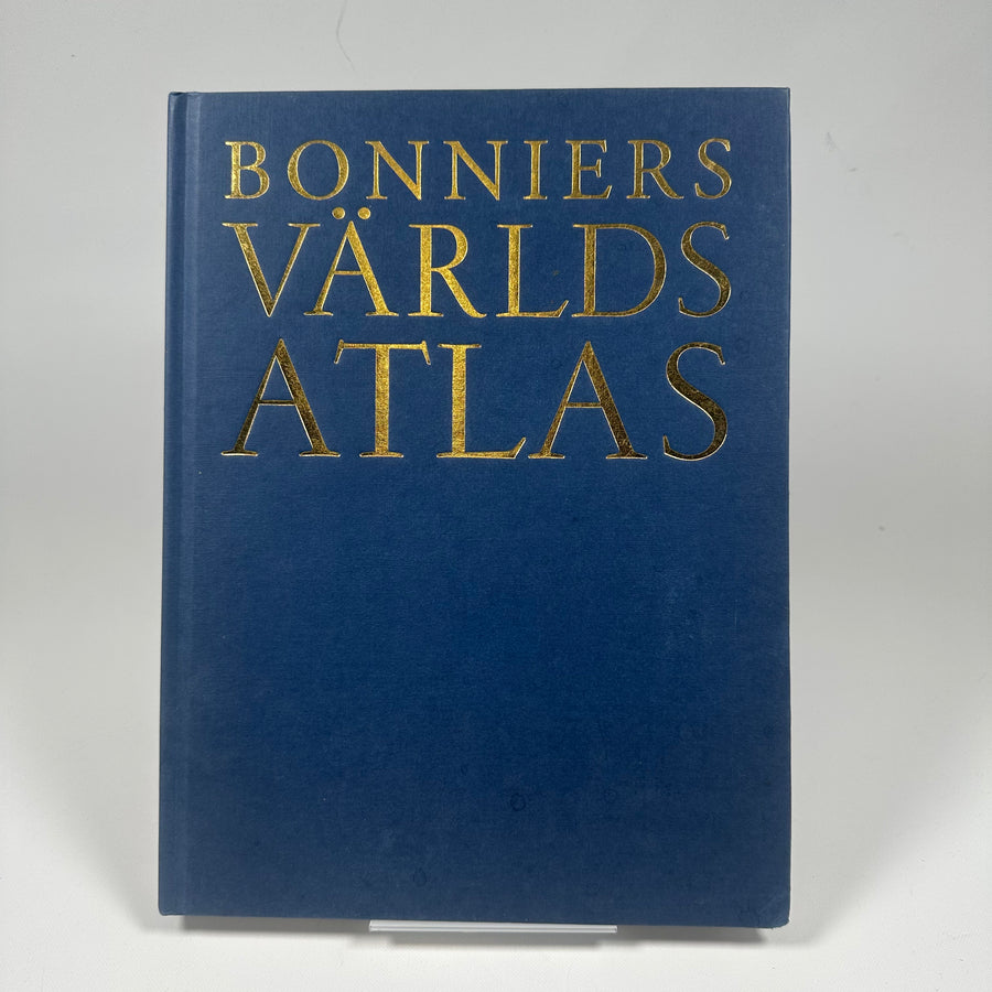 Klassisk Bonniers Världsatlas i Blått
