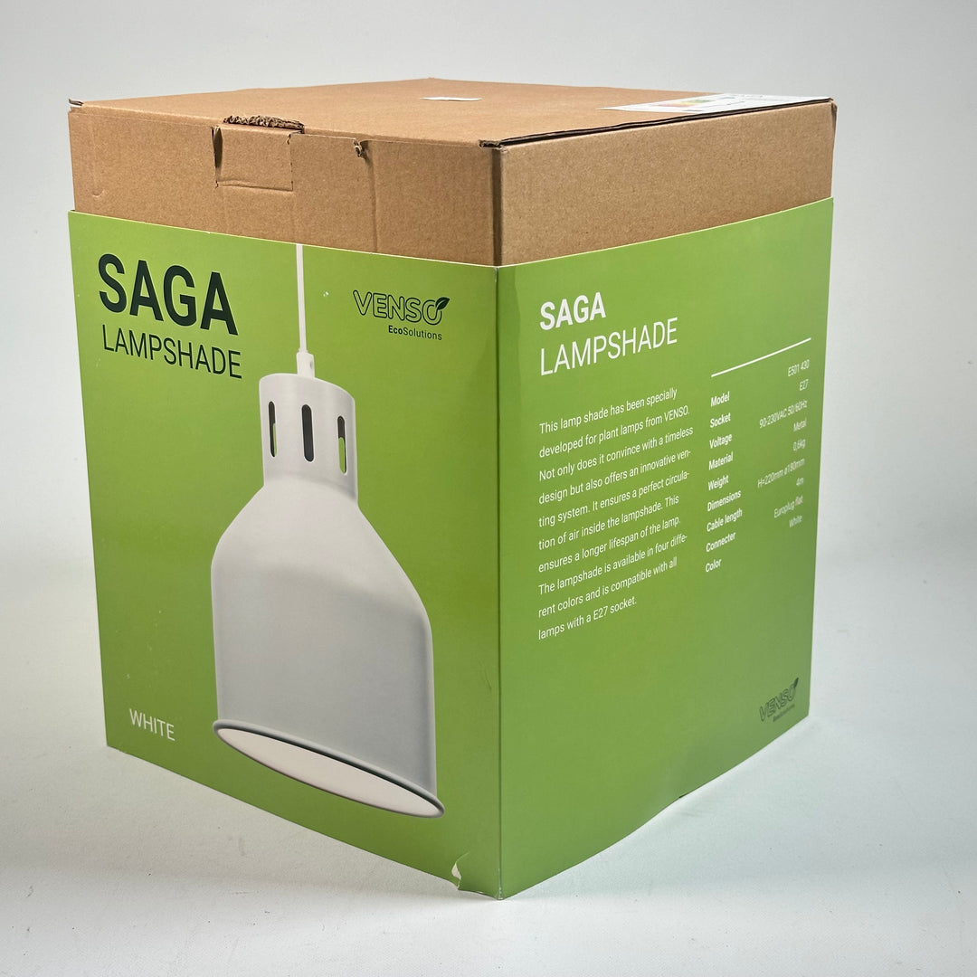 SAGA Taklampa Vit - VENSO EcoSolutions