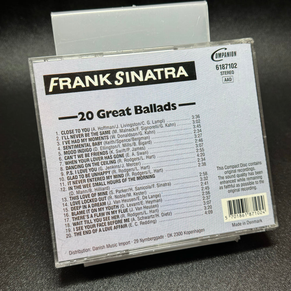 Frank Sinatra CD med 20 tidlösa ballader