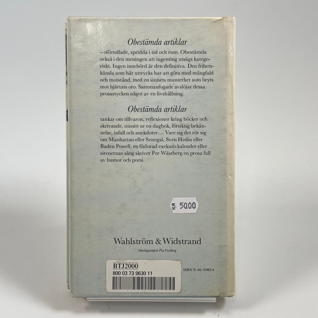 Obestämda artiklar - av Per Wästberg