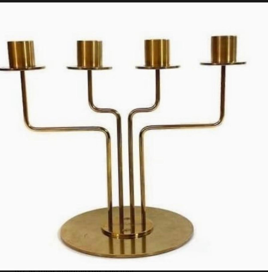 IKEA Pärlband ljusstake mässingsfärgad elegant
