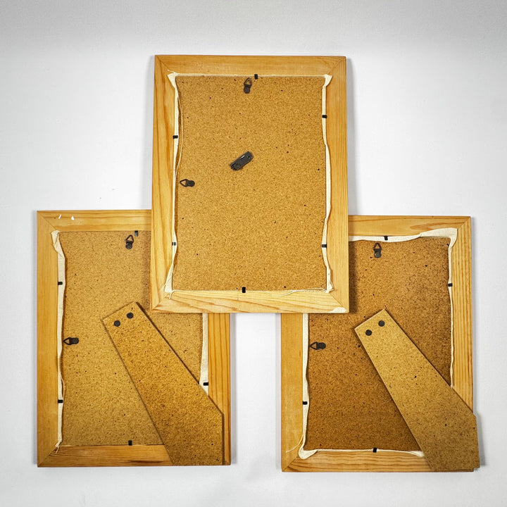 Retro korsstygnstavlor barn i vinterlandskap