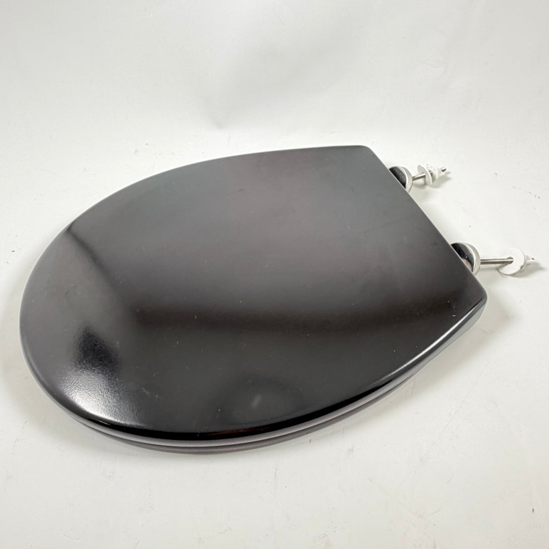 Svart klassisk toalettsits i plast