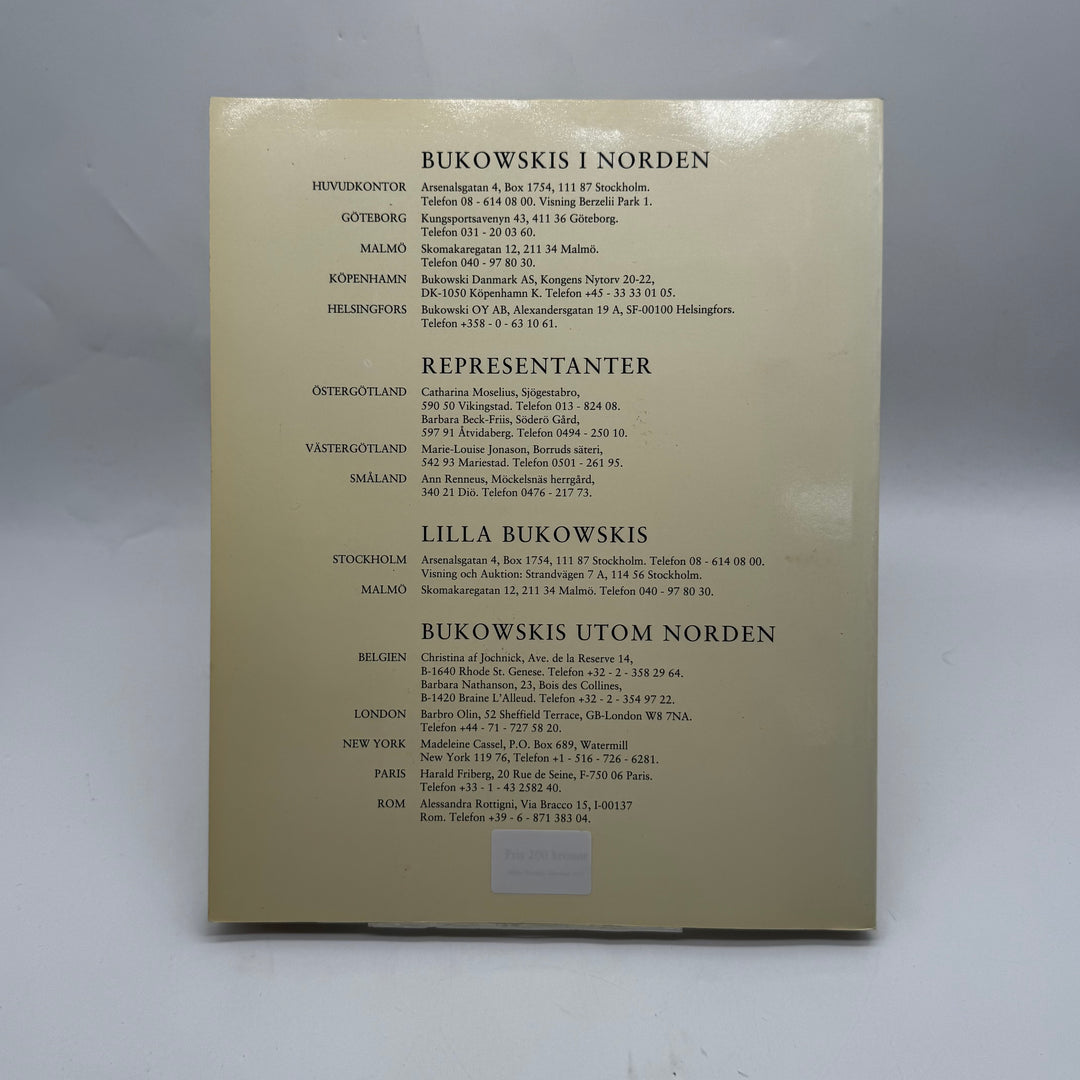 Bukowskis auktionskatalog internationella höstauktionen 1992
