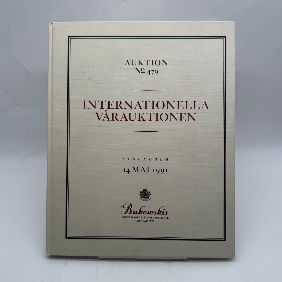 Bukowskis auktionskatalog 1991 elegant retro bok
