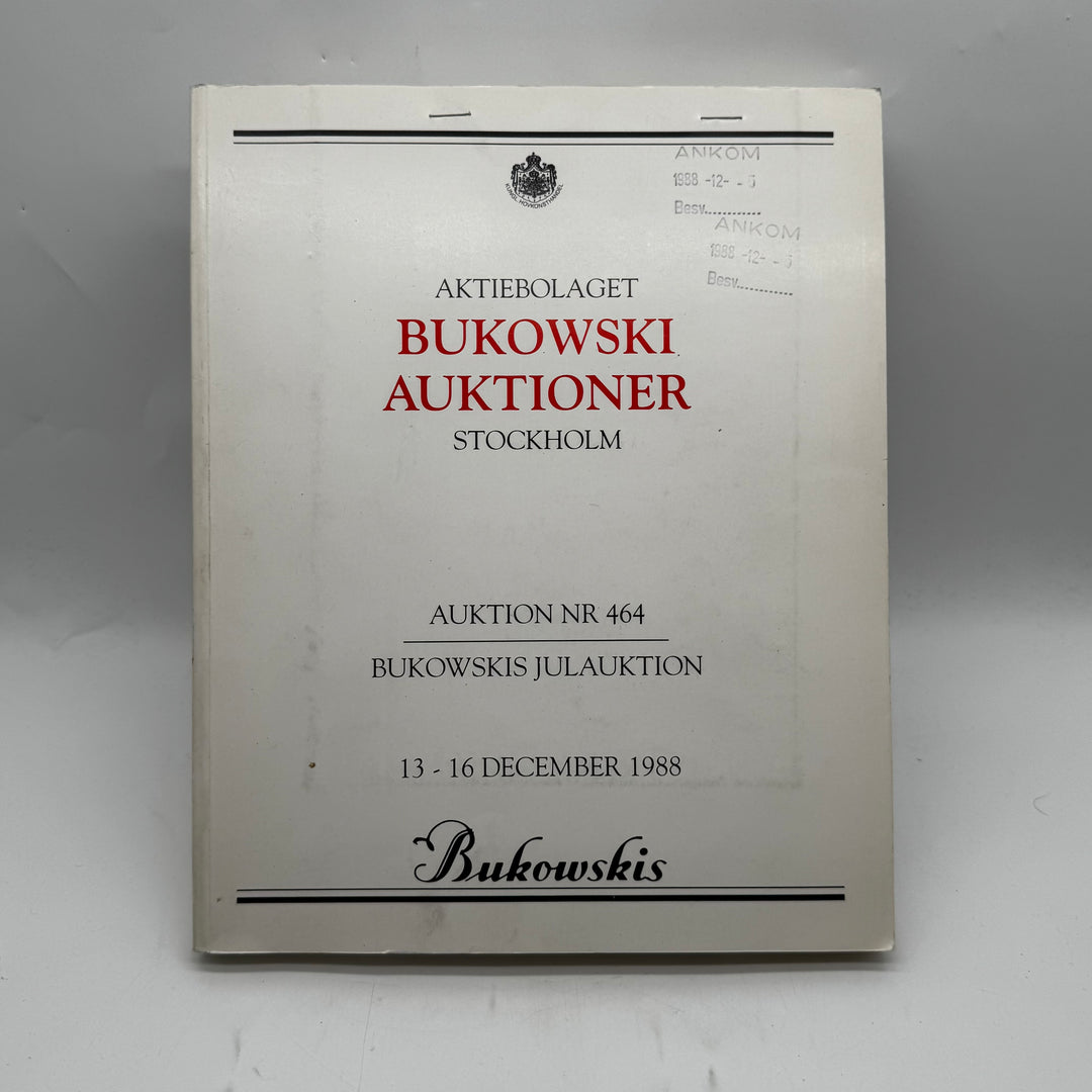 Bukowski auktionskatalog julauktion 1988 retro