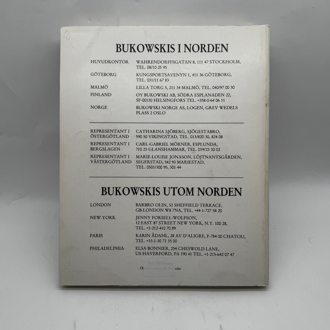 Bukowski auktionskatalog julauktion 1988 retro