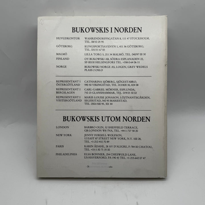 Bukowski auktionskatalog julauktion 1988 retro