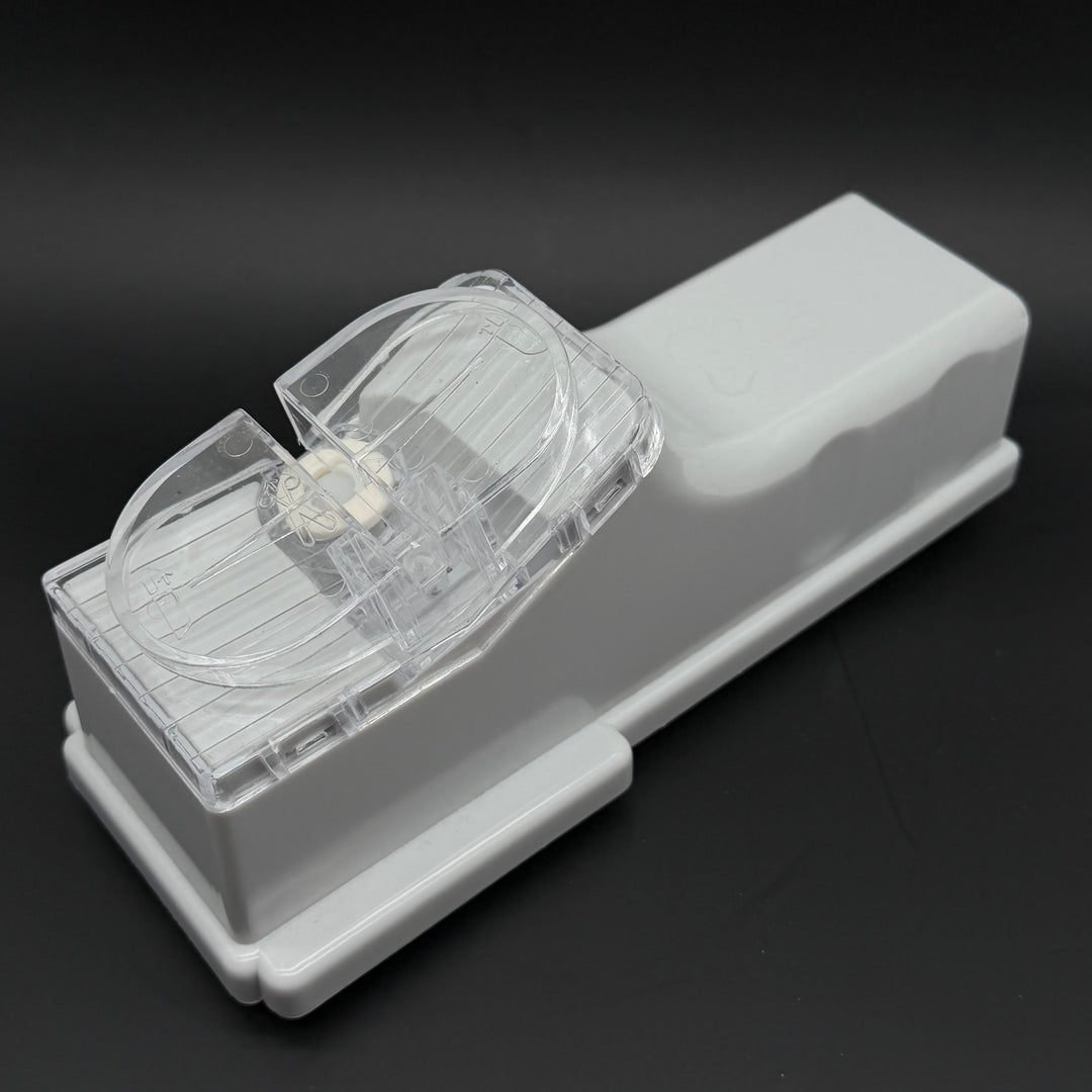 Retro knivslip / knivslipare i vit plast – praktisk och stilren design