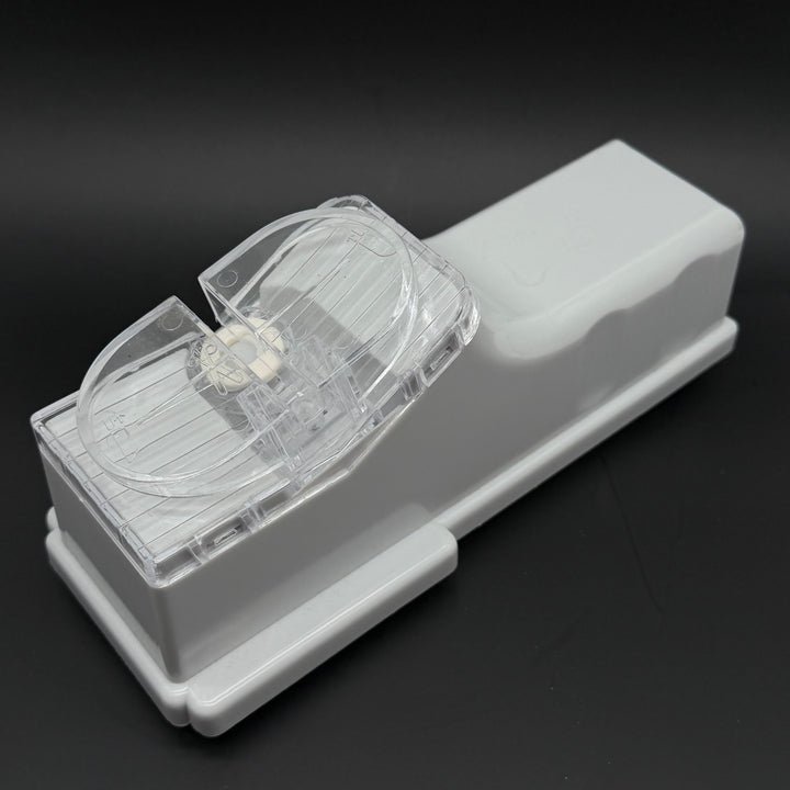 Retro knivslip / knivslipare i vit plast – praktisk och stilren design