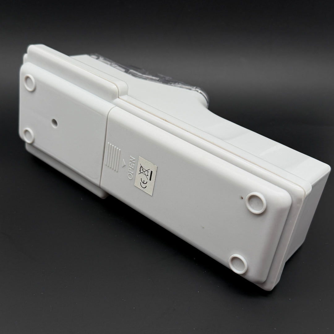 Retro knivslip / knivslipare i vit plast – praktisk och stilren design