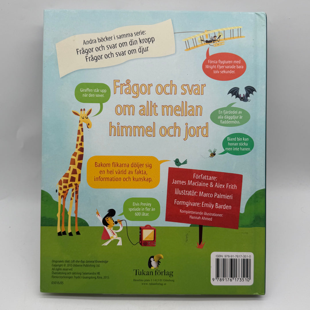 Interaktiv färgglad barnfaktabok Tukan förlag