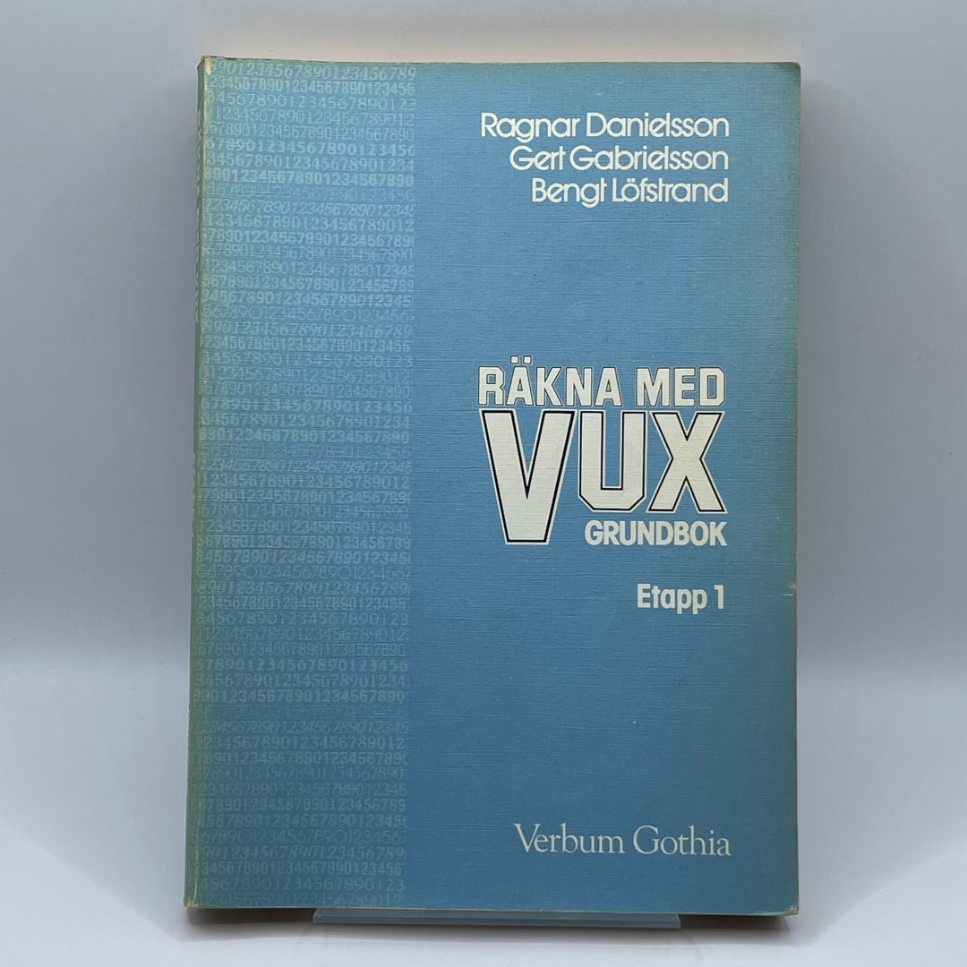 Räkna Med Vux Grundbok Retro Matematikbok