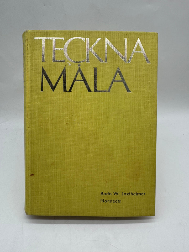 Teckna Måla retro konstbok gul inbunden