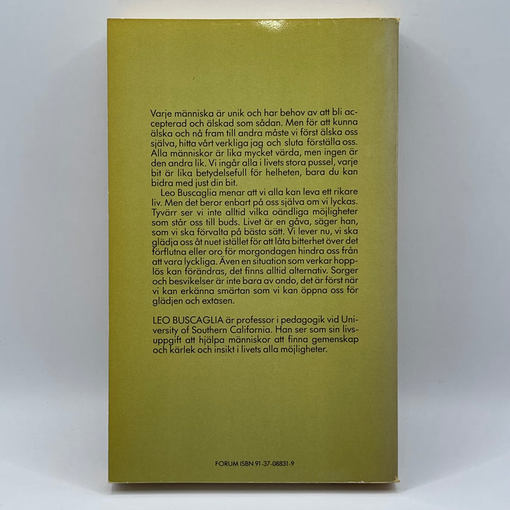 Leva Älska Lära av Leo Buscaglia Bok