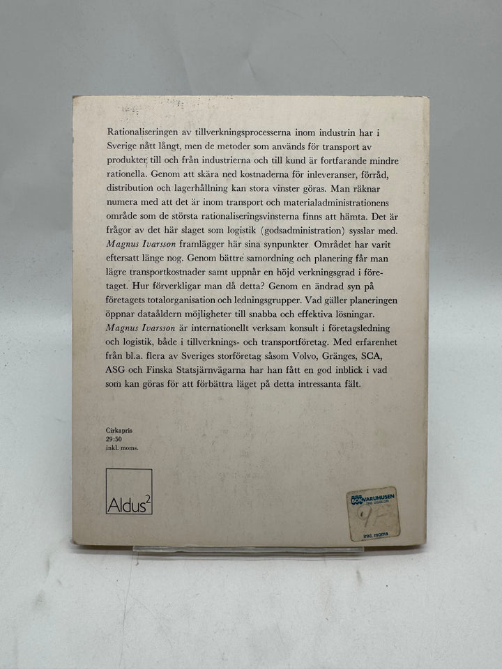 Logistik bok retro Aldus Magnus Ivarsson