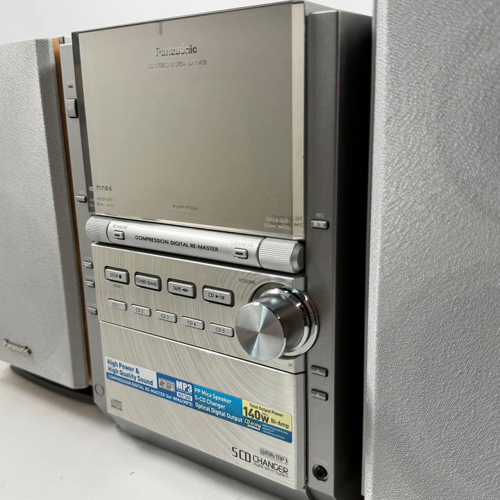 Panasonic silver mikrostereo med retrodesign