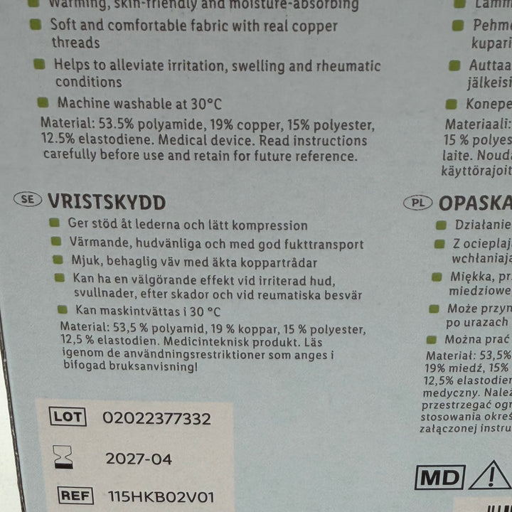 Sensiplast Ankelstöd med Koppartråd Begagnad