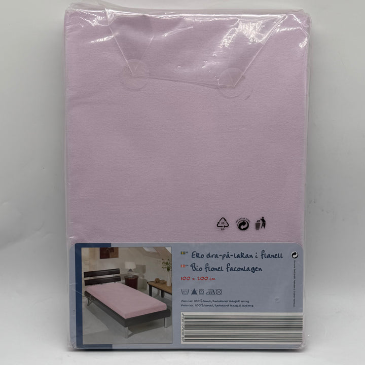 Ekologiskt Dra-på-lakan i Flanell från Bio